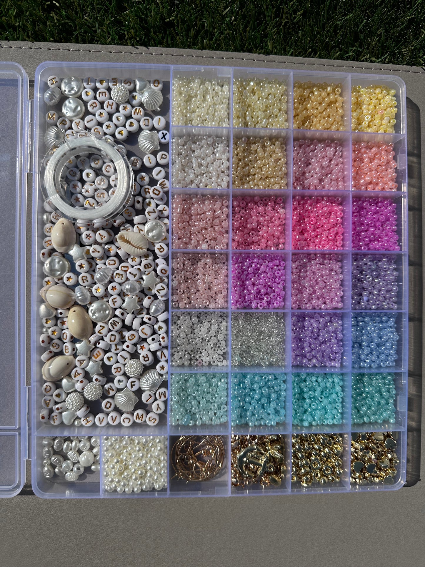 mix colour glass beads kits-25-2-22