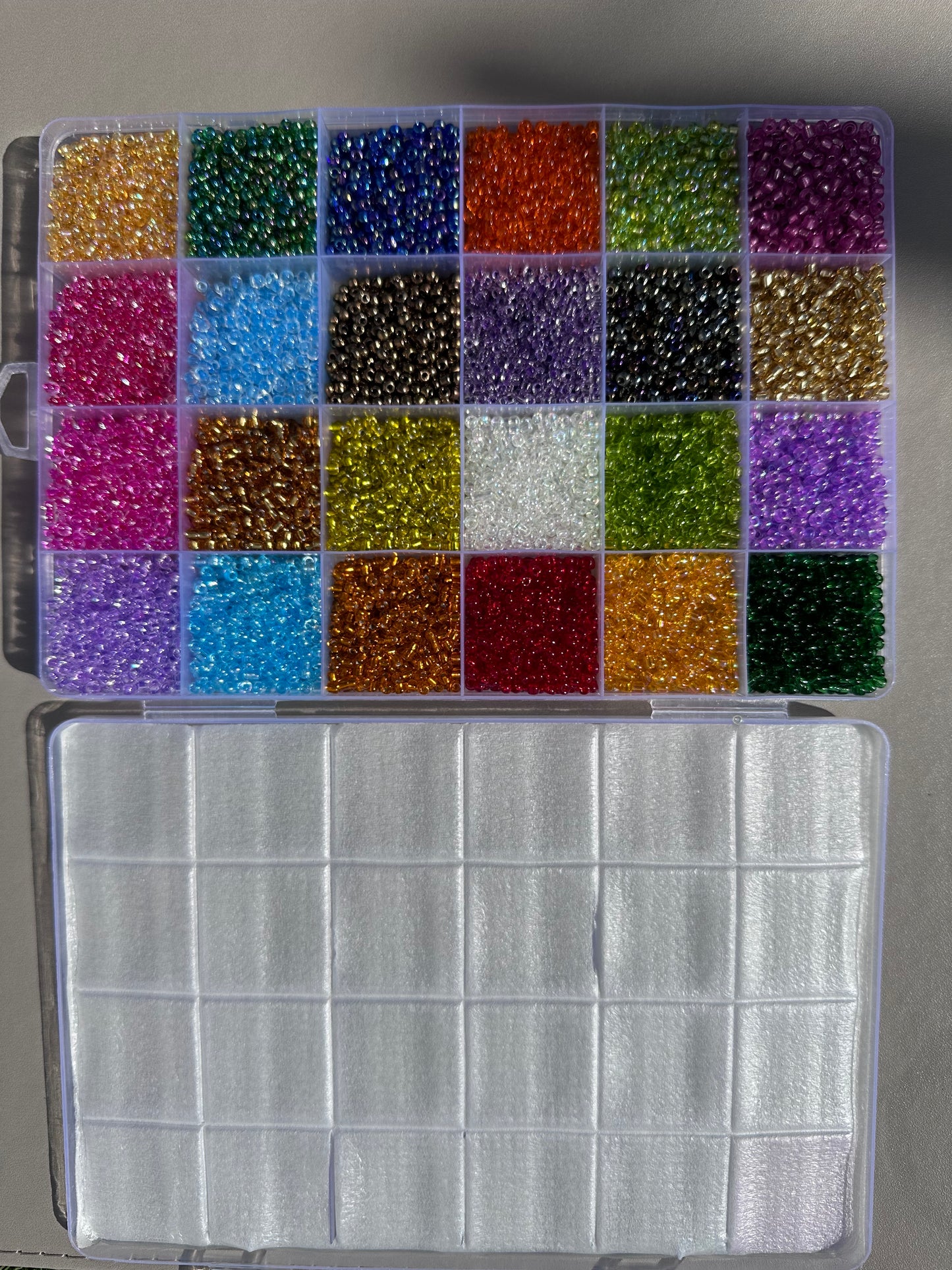 mix colour glass beads 4mm 24-1-20
