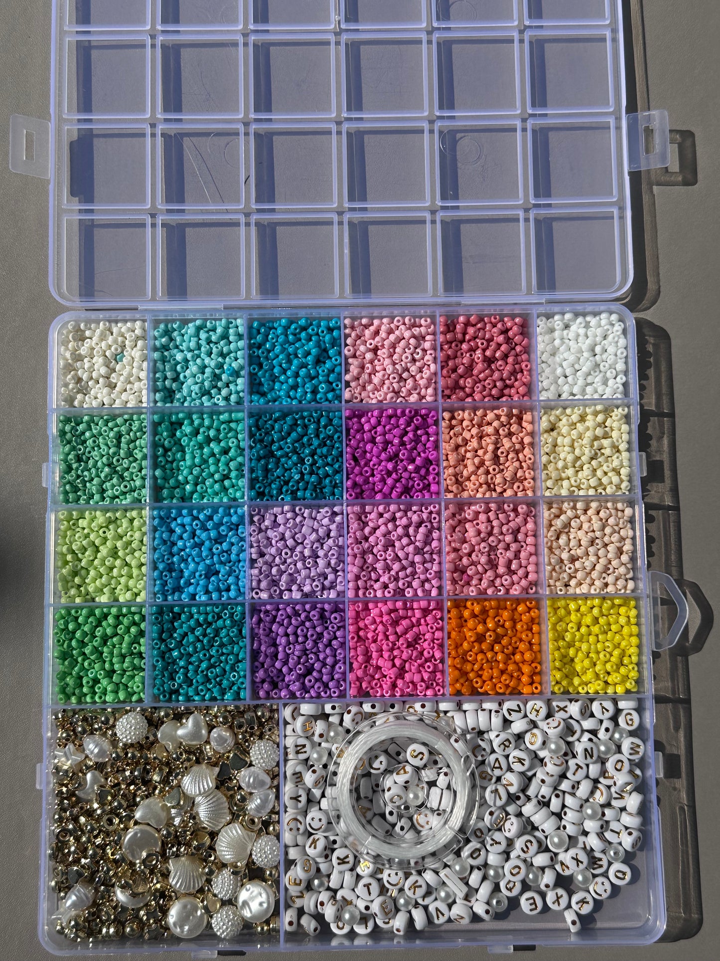 mix colour glass beads kits-25-3-22