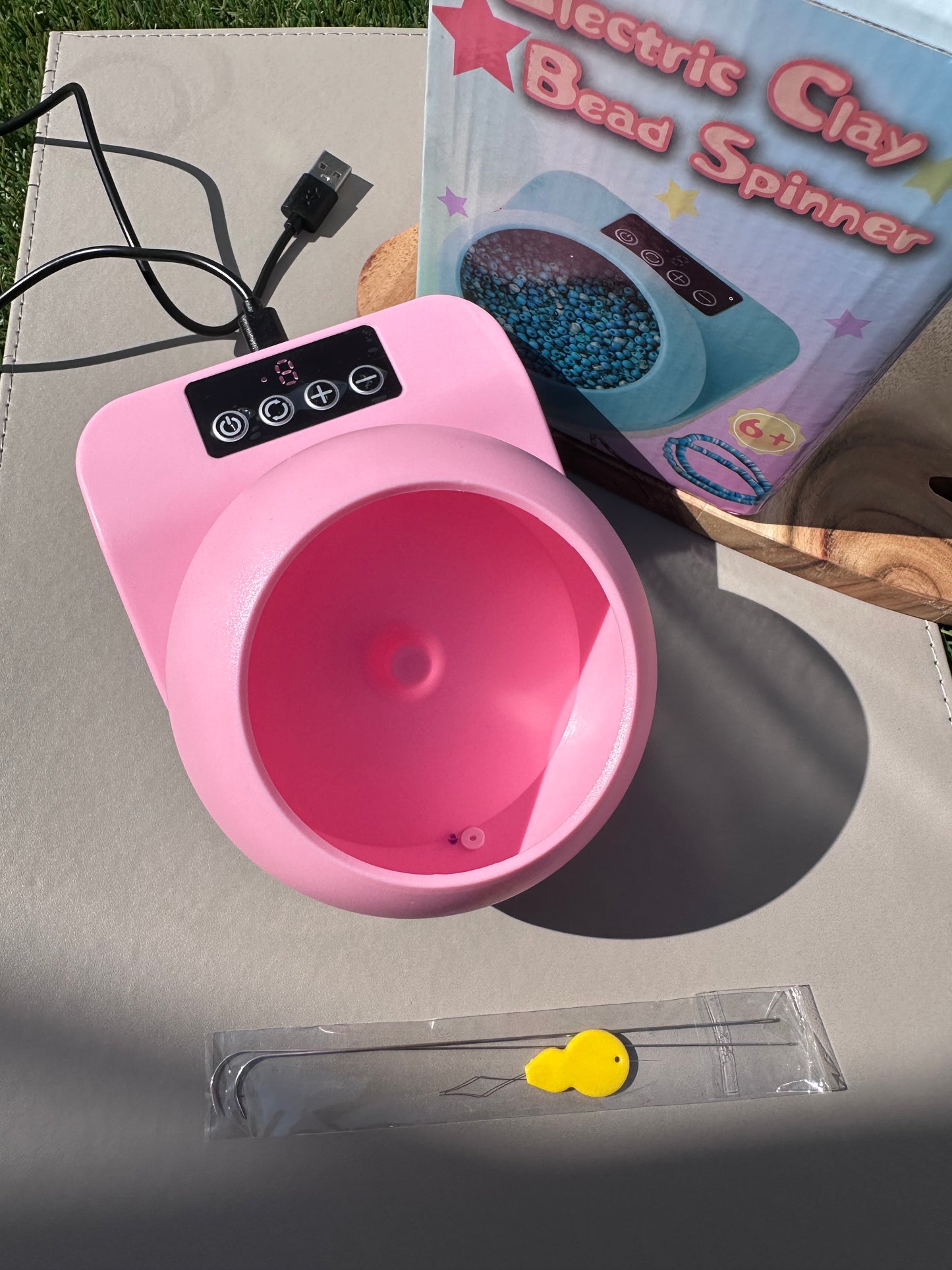 Clay beads spinner USB round 30